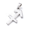 Tarnish Resistant 304 Stainless Steel Pendants X1-STAS-L210-06J-P-2