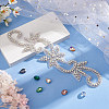 Flower Hotfix Rhinestone DIY-WH0504-33B-5