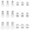 60Pcs 3 Style Iron Large Flat Blank Clips IFIN-PH0001-77-7