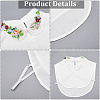 Detachable Polyester Embroidered Flower Collar AJEW-WH20006-242A-5