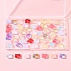 60Pcs Transparent Spray Paint Glass Beads GLAA-FS0002-10-8