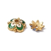 10Pcs 5 Style Alloy Enamel Bead Caps ENAM-YW0003-22-2