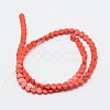 Dyed Synthetical Turquoise Heart Bead Strand G-P083-88-2