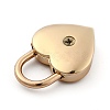 Heart Shaped Zinc Alloy Padlock PALLOY-B025-01LG-3