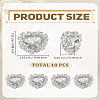 10Pcs Brass & Acrylic Sew On Rhinestone FIND-LP0007-23-2