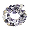 Natural Purple Fluorite Beads Strands G-F725-35-2