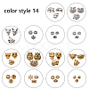 Tibetan Style Alloy Beads and Beads Spacers TIBEB-PH0004-69-5