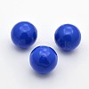 No Hole Spray Painted Brass Round Ball Beads Fit Cage Pendants KKB-J002-15-1