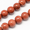 Natural Red Jasper Bead Strands X-G-R193-11-6mm-1