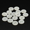 2-Hole Shell Flat Round Buttons BUTT-P012-12-1