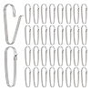 304 Stainless Steel Keychain Clasp Findings STAS-WH0072-03P-1