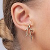 Coral Shape Alloy Dangle Stud Earrings FS-WG5BDD1-01-4