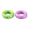 UV Plating Opaque Acrylic Beads X-OACR-Z013-29-2