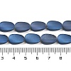 Electroplate Glass Beads Strands EGLA-C009-01B-FR02-4