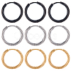 18Pcs 3 Colors 303 Stainless Steel Twist Hoop Earrings for Women EJEW-SC0001-81A-1