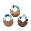 Resin and Walnut Pendants FIND-R051-10B-1