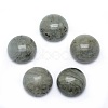 Natural Labradorite Cabochons G-P393-R47-6MM-1