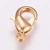 Brass Lobster Claw Clasps KK-G318-03G-2