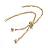 Adjustable 304 Stainless Steel Bracelet Making STAS-F183-10G-1