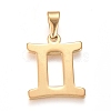 304 Stainless Steel Pendants STAS-L210-06K-G-1