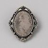 Tibetan Style Zinc Alloy Bolo Tie Slides Clasp Cabochon Settings LS-FIND-WH0260-37I-AS-1