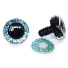 Glitter ABS Plastic Craft Doll Eyes PW-WG58787-01-1
