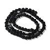 Natural Black Stone Beads Strands G-G085-B52-02-3