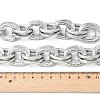 Unisex Thick Aluminum Double Link Chains Necklaces NJEW-V006-01P-3
