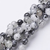 Natural Black Rutilated Quartz Beads Strands X-G-D295-10mm-1