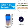 5 Strands 5 Colors Half Electroplate Glass Beads EGLA-NB0001-18-4