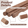 Round Walnut Wooden Sticks WOOD-WH0034-27B-4