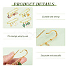 8Pcs 4 Style Stainless Steel Safety Pin Brooches JEWB-AB00013-4