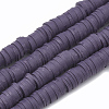 Handmade Polymer Clay Beads X-CLAY-R067-8.0mm-04-1