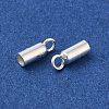 925 Sterling Silver Cord Ends STER-F032-09S-1.5mm-01-2