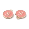 (Defective Closeout Sale Border damaged) Golden Plated Alloy Enamel Charms ENAM-XCP0001-20S-3