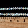 Electroplate Glass Beads Strands X-GLAA-Q105-02-10-2