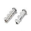 925 Sterling Silver Slide Lock Clasps STER-L057-018S-3