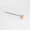 Resin Simulation Rose Model with Iron Wire PW-WG49153-01-1