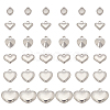 36Pcs 6 Style 304 Stainless Steel Pendants STAS-UN0024-76-1