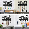 Wood & Iron Wall Mounted Hangers HJEW-WH0055-057-6