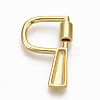 Brass Screw Carabiner Lock Charms KK-T046-001G-P-NF-2