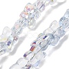 Transparent Glass Beads Strands GL-CBAAE04-02G-1