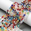 Transparent Electroplate Glass Beads Strands LS-EGLA-A039-T4mm-A29-4