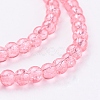 Crackle Glass Beads Strands X-CCG-Q001-4mm-03-3