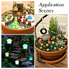 30Pcs 2 Styles Luminous Resin Mushroom Ornament RESI-TA0004-02C-9