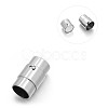 Tarnish Resistant Smooth 304 Stainless Steel Column Locking Tube Magnetic Clasps STAS-E089-05I-1