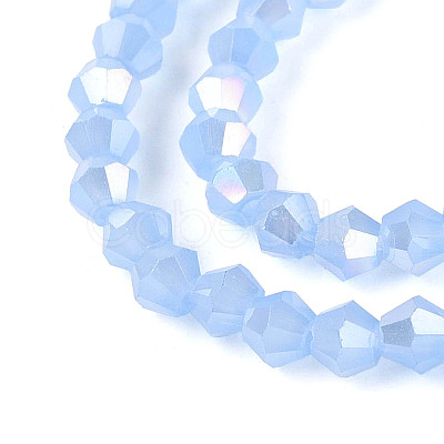 Imitation Jade Electroplate Glass Beads Strands EGLA-A039-J2mm-B08-1