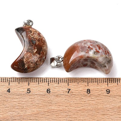 Natural Brecciated Jasper Pendants G-F820-02I-01-1
