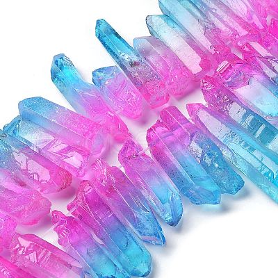 Natural Quartz Crystal Beads Strands G-K191-01D-1