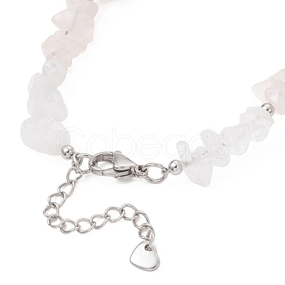 Natural Mixed Gemstone Chip Beaded Bracelest BJEW-JB12976-03-1
